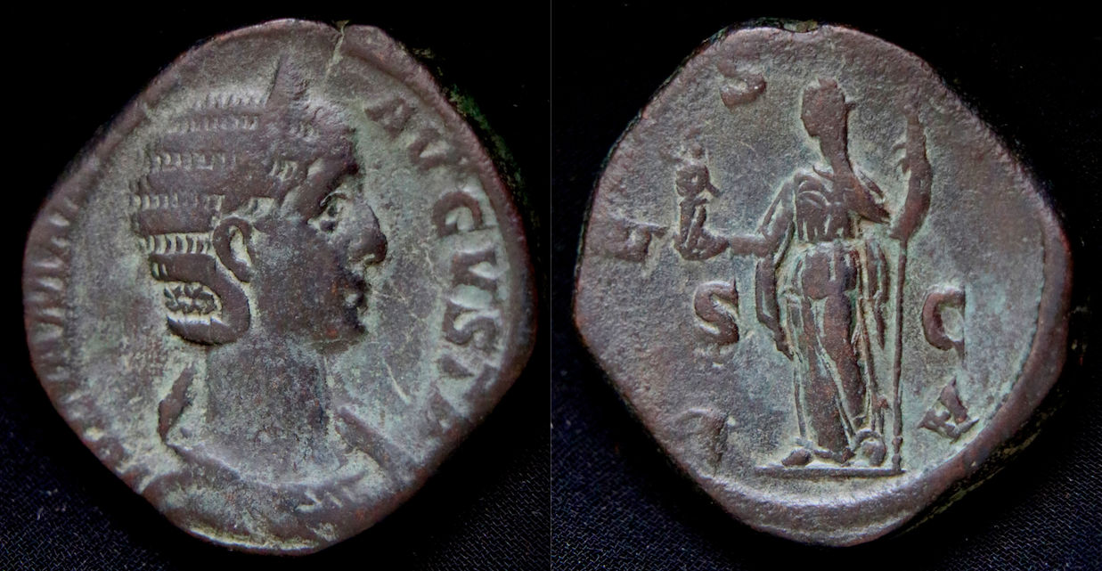 Rom – Julia Mamaea, Sesterz, Vesta (neuestes Foto).png