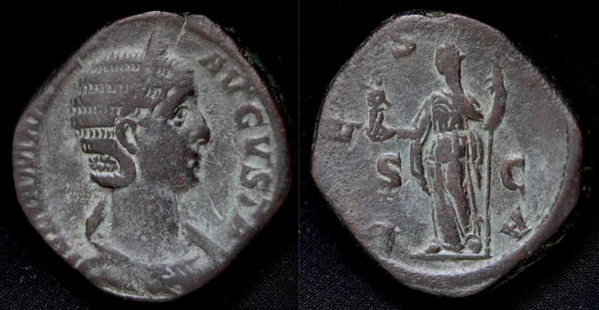 Rom – Julia Mamaea, Sesterz, Vesta (neuestes Foto).png