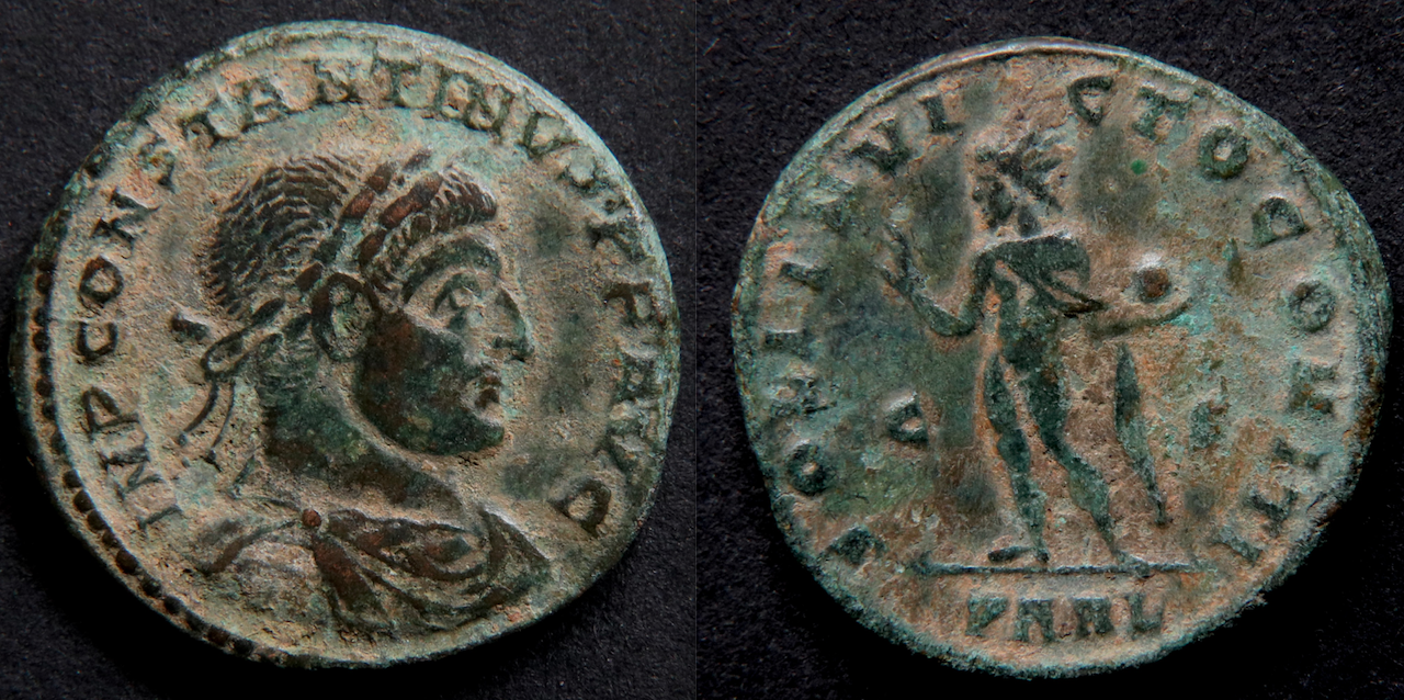 Rom – Konstantin der Große, AE2, Soli invicto comiti, Arles.png