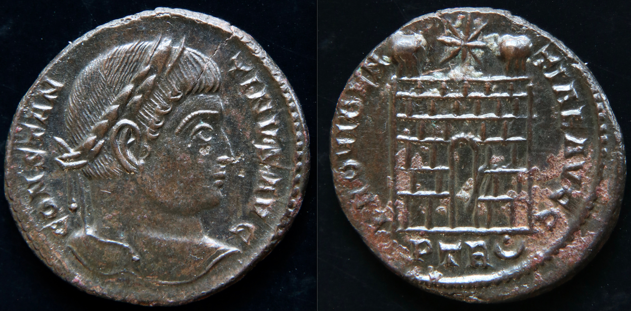 Rom – Konstantin der Große, AE3, Lagertror, Trier.png