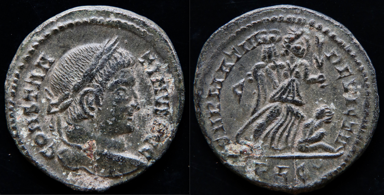 Rom – Konstantin der Große, AE3, Sarmatia devicta.png
