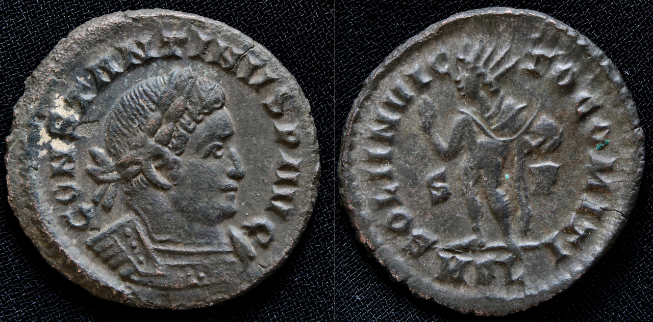 Rom – Konstantin der Große, AE3, Sol, London mit Beizeichen.png