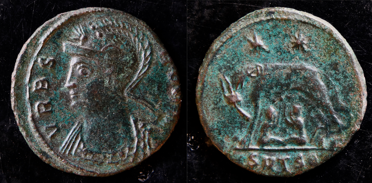 Rom – Konstantin der Große, Stadtprägung, Roma, Thessaloniki.png