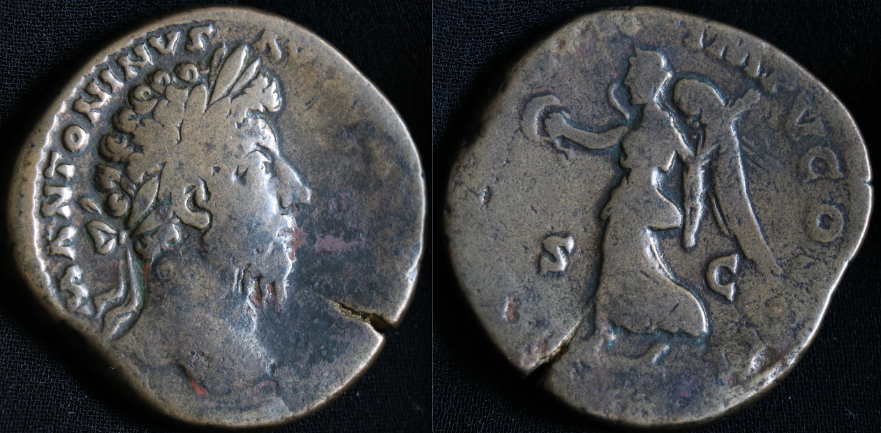 Rom – Marcus Aurelius, Sesterz, Victoria (neues Bild).png