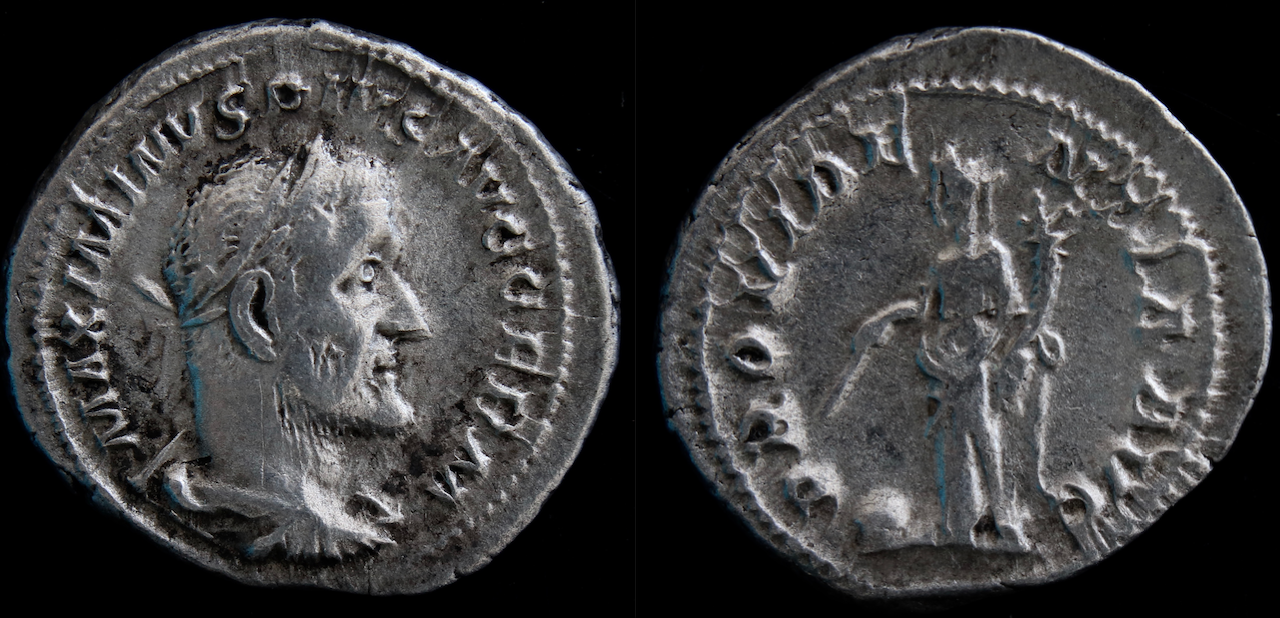 Rom – Maximinus Thrax, Denar, Providentia.png