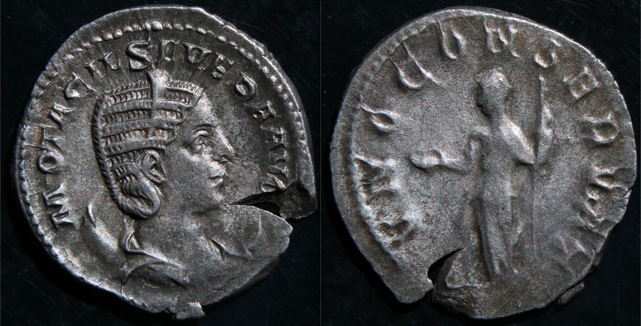 Rom – Otacilia Severa, antoninian, Juno.png