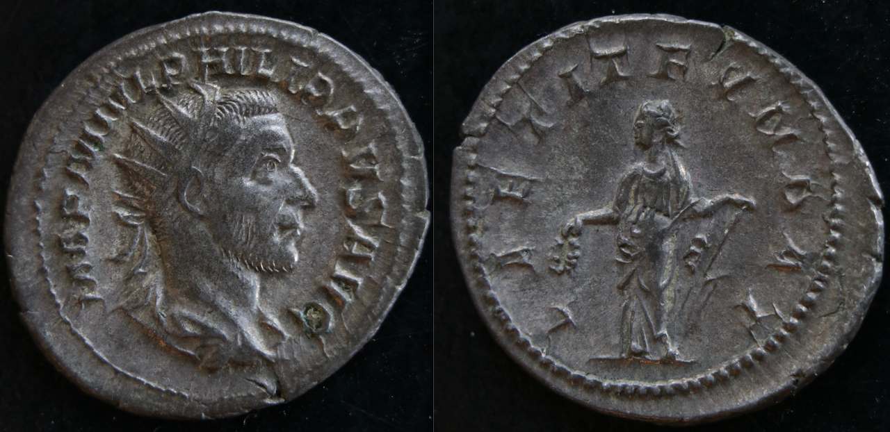 Rom – Philip Arabs, Antoninian, Laetitia.png