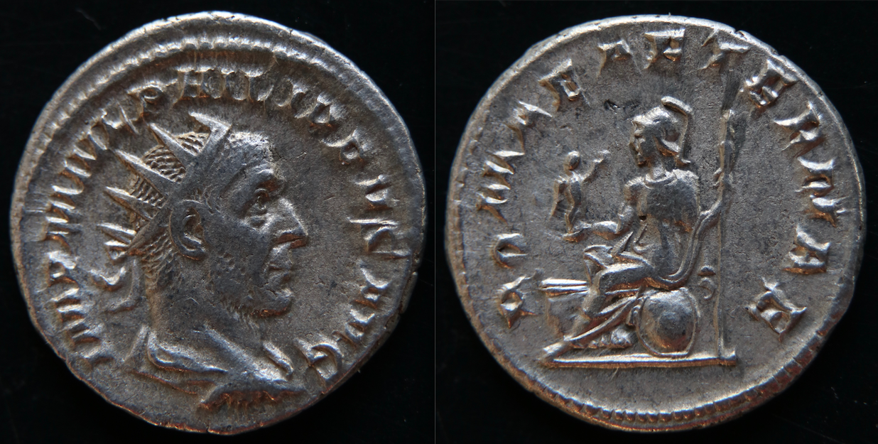 Rom – Philip Arabs, Antoninian, Romae aeternae.png