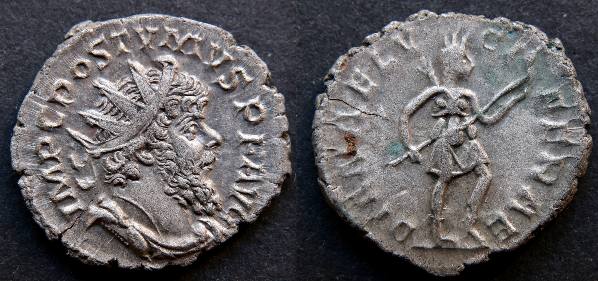 Rom – Postumus, Antoninian, Diana Lucifera.png