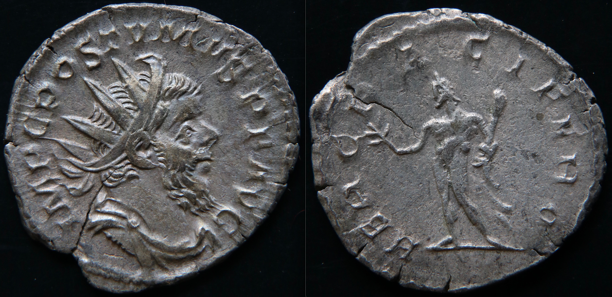 Rom – Postumus, Antoninian, Hercules Paciferus.png