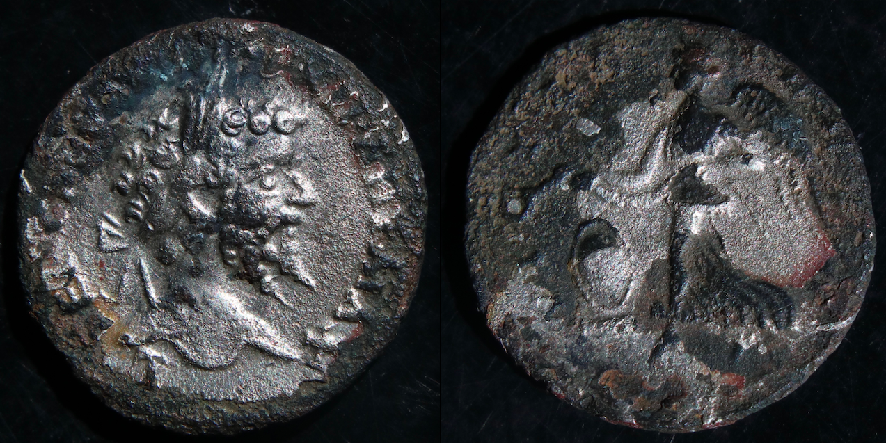 Rom – Septimius Severus, denar, fourree, Victoria.png