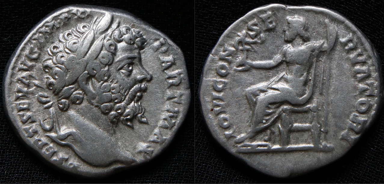 Rom – Septimius Severus, Denar, Jupiter sitzend .png