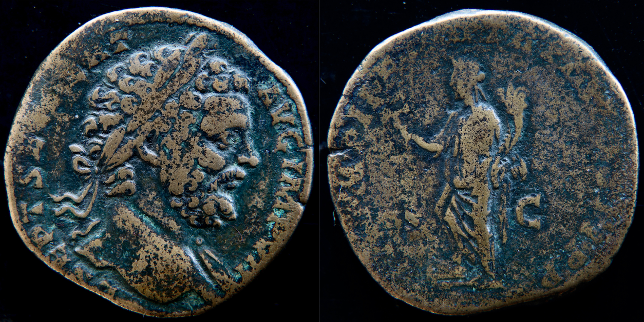 Rom – Septimius Severus, sestertius, Felicitas.png