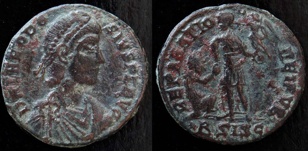 Rom – Theodosius, AE2, Reparatio Reipulicae.png