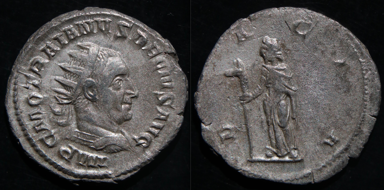 Rom – Trajan Decius, antoninian, Dacia.png