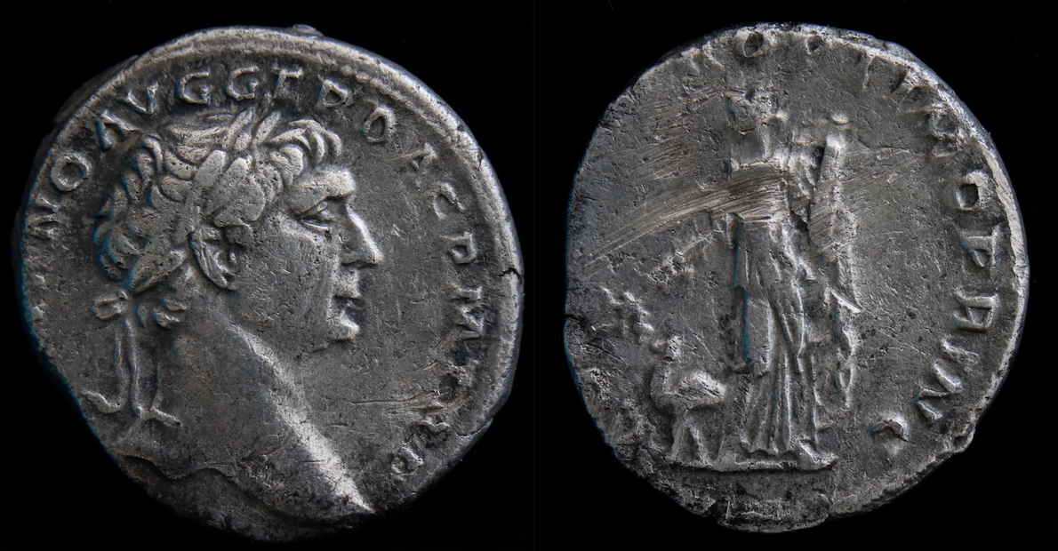 Rom – Trajan, Denar, Arabia und Kamel.png