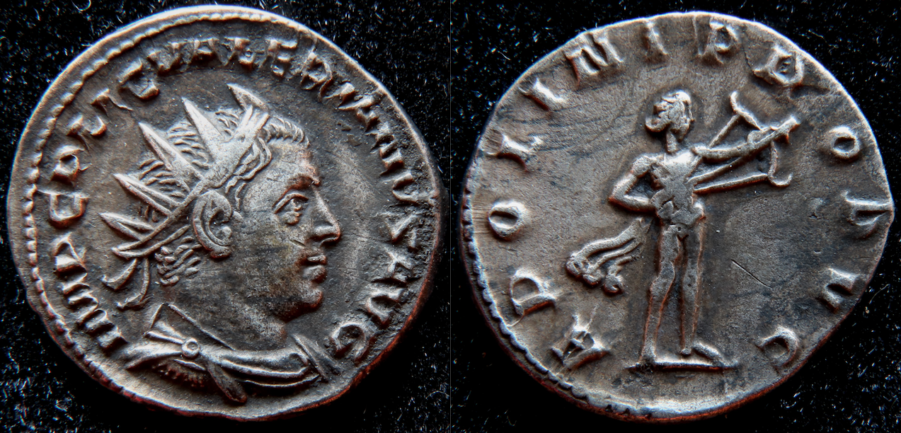 Rom – Valerian I, Antoninian, Apollo.png