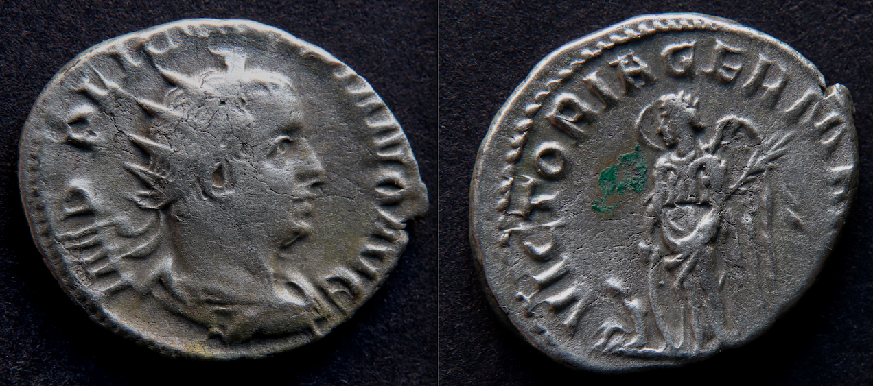 Rom – Valerian I, Antoninian, Victoria Germania.png
