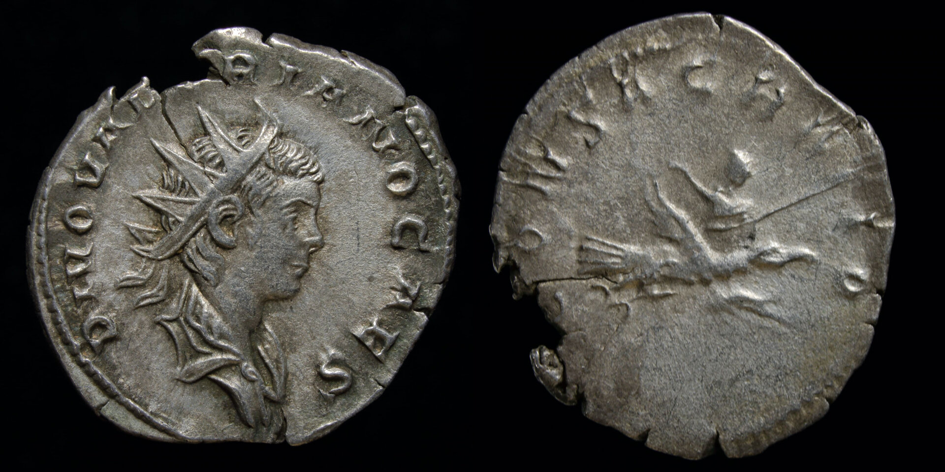 Rom – Valerian II, Antoninian, RIC 9, Consacratio.jpg
