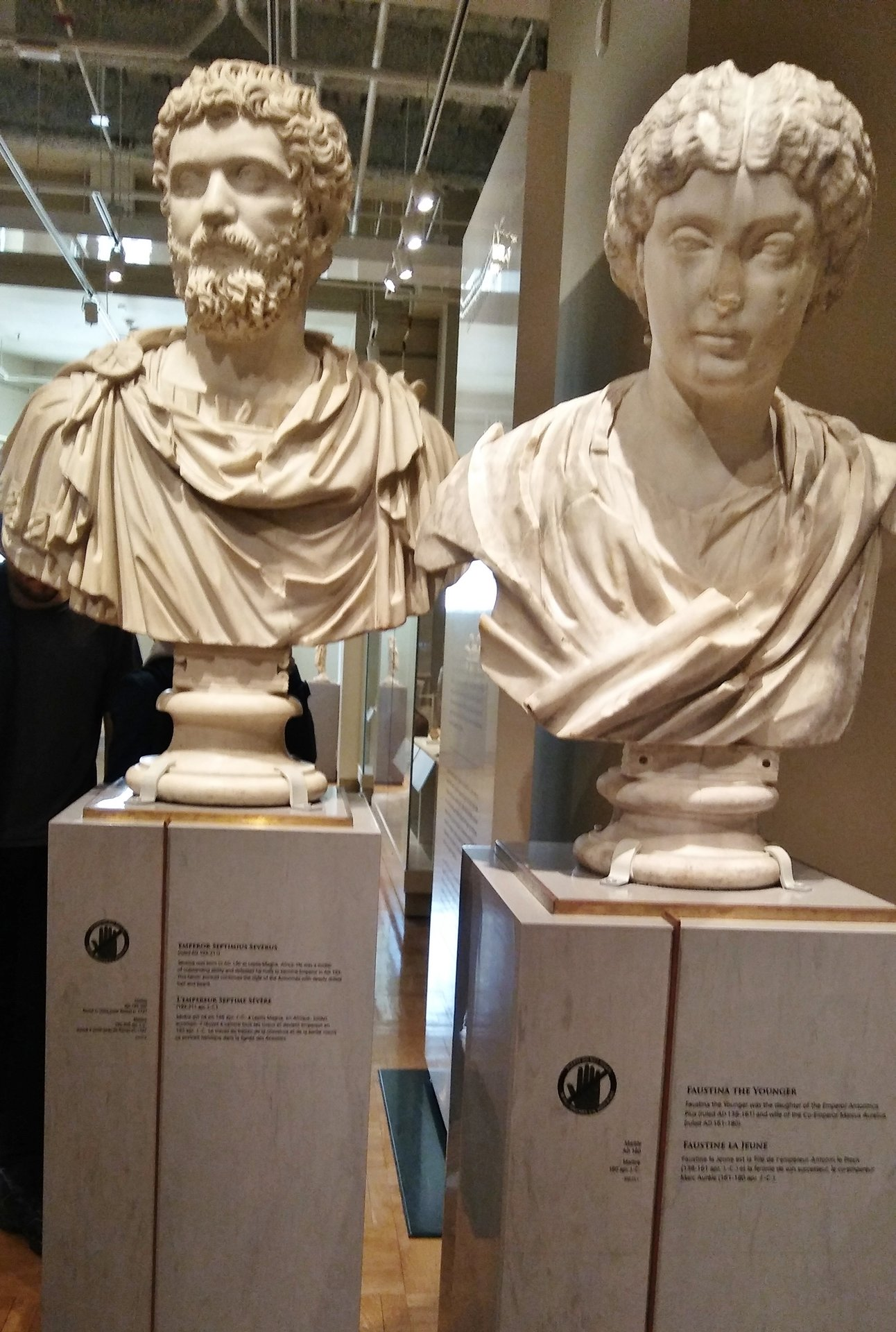 ROM Toronto busts of Faustina II and Septimius Severus.png