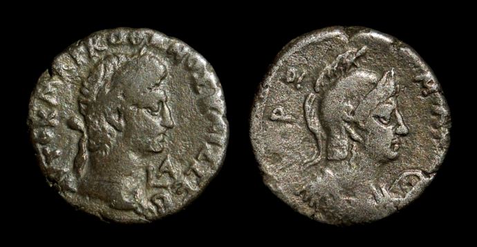 Roman Empire OTHO 69 CE BI AR Tet 23mm Yr1 AEgypt-Alexandria Otho-Roma Obv-Rev.JPG