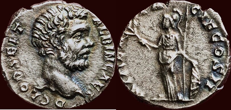 Roman Empire Silver Denarius of Clodius Albinus (minted in Rome sometime between 193 and 195).jpg