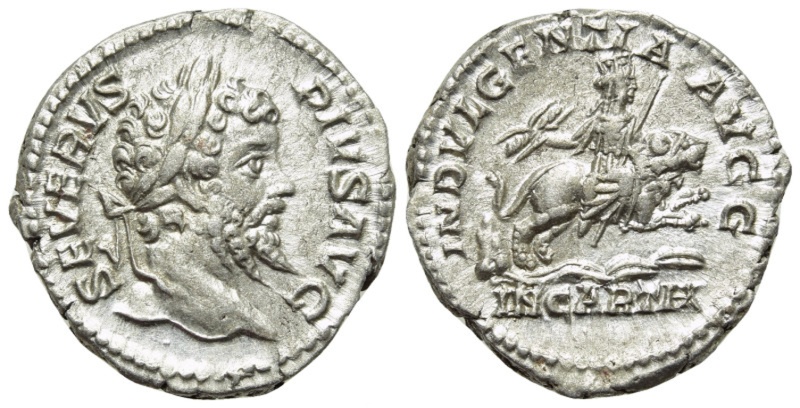 Roman Empire Silver Denarius of Septimius Severus (minted in Rome sometime between 202 and 210).jpeg