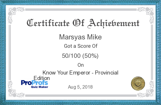 Roman Provincials certificate 1 Aug 2018.png