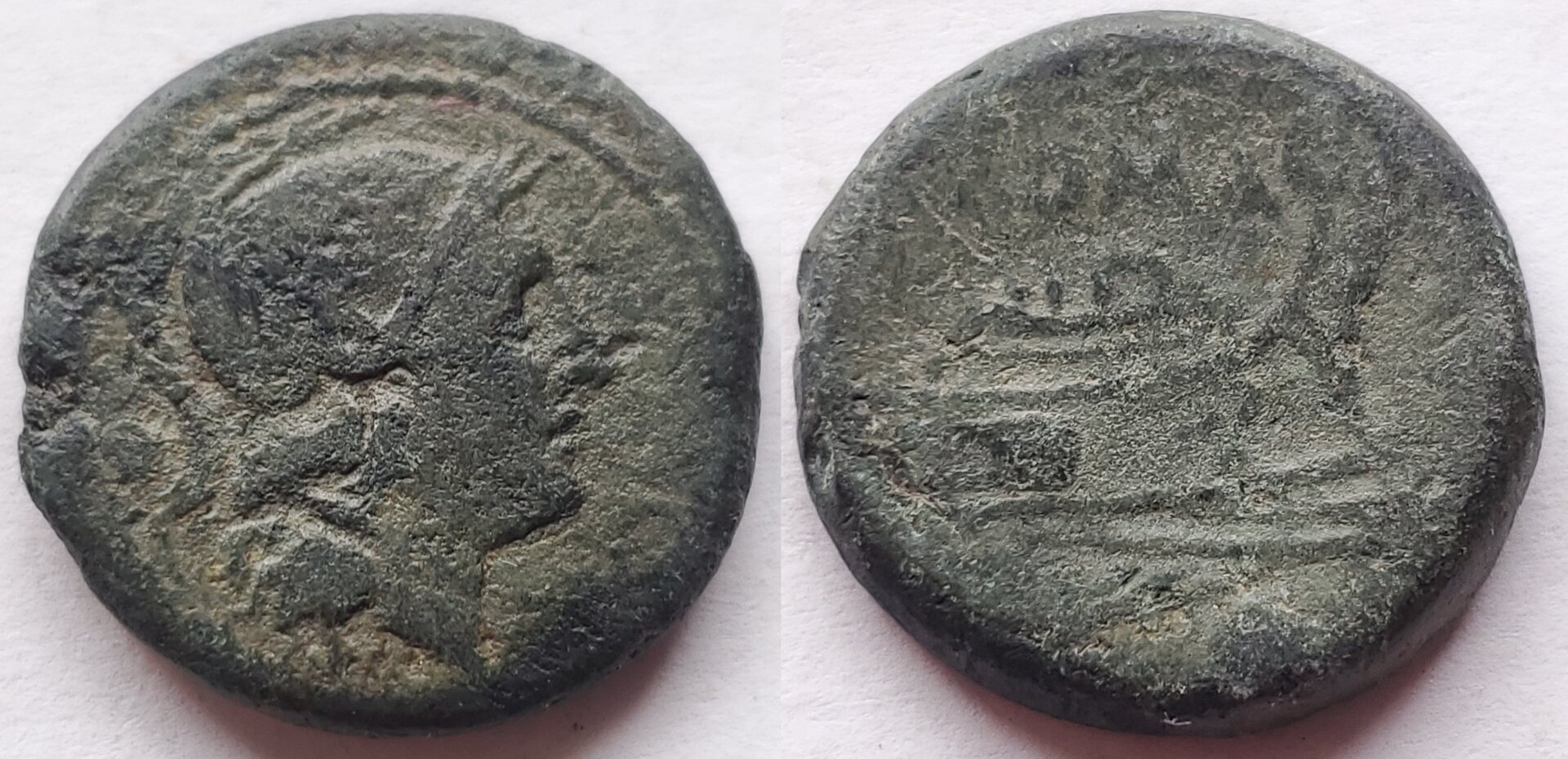Roman Republic AE Uncia Roma Galley 211 BC.jpg