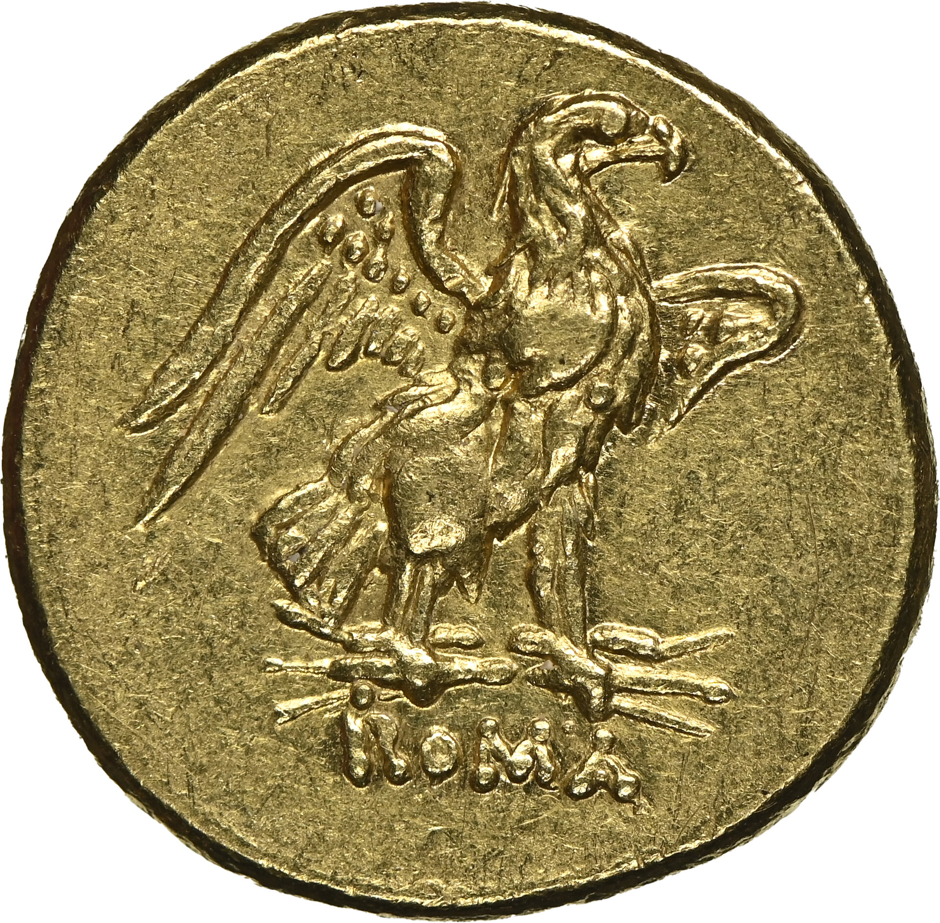 Roman Republic Gold 60 Asses (minted in Rome sometime between 211 and 208 BCE) - Reverse.jpeg