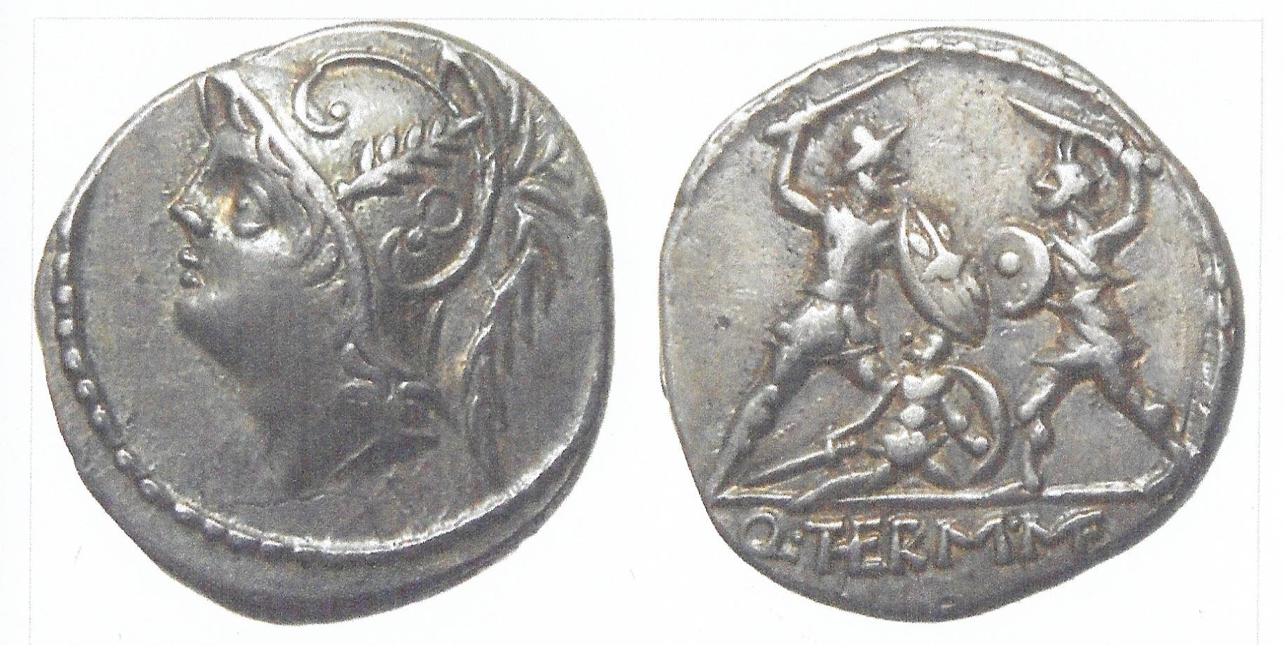 Roman Republic, Q. Thermus M.f., AR Denarius 103 BCE. RSC I Minucia 19, Crawford 319-1.jpg