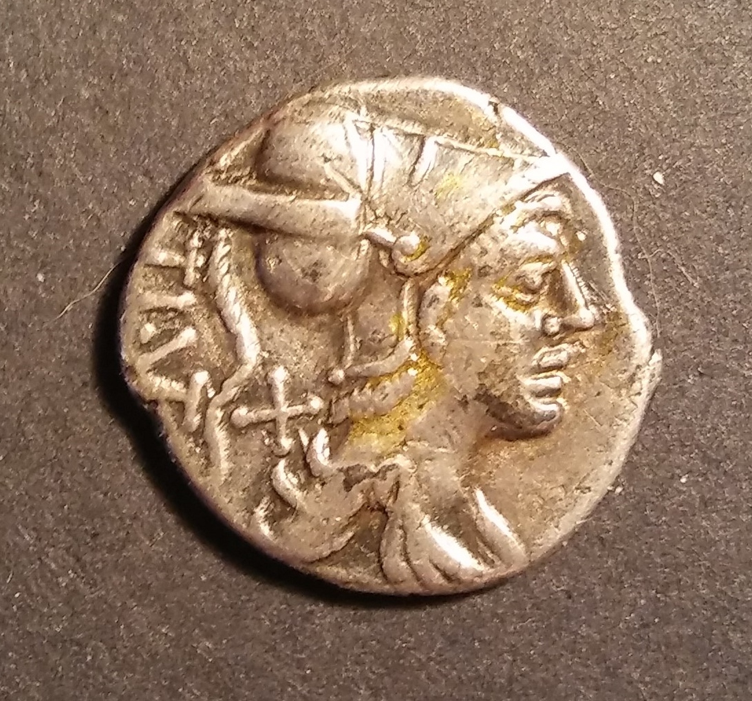 Roman Republic, Ti. Veturius, obverse (Mars).jpg