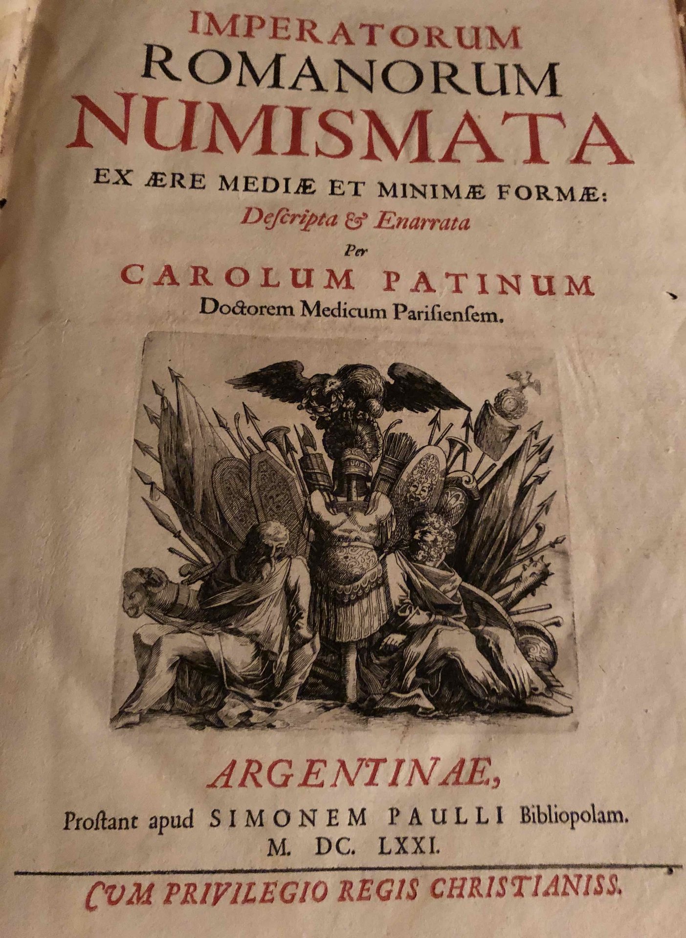 Romanorum Numismata 1st page.jpg