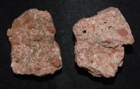 Rome ISCA Legio II Augusta 75-300 CE Caerleon Concrete 2 pcs 26x21mm ea.JPG