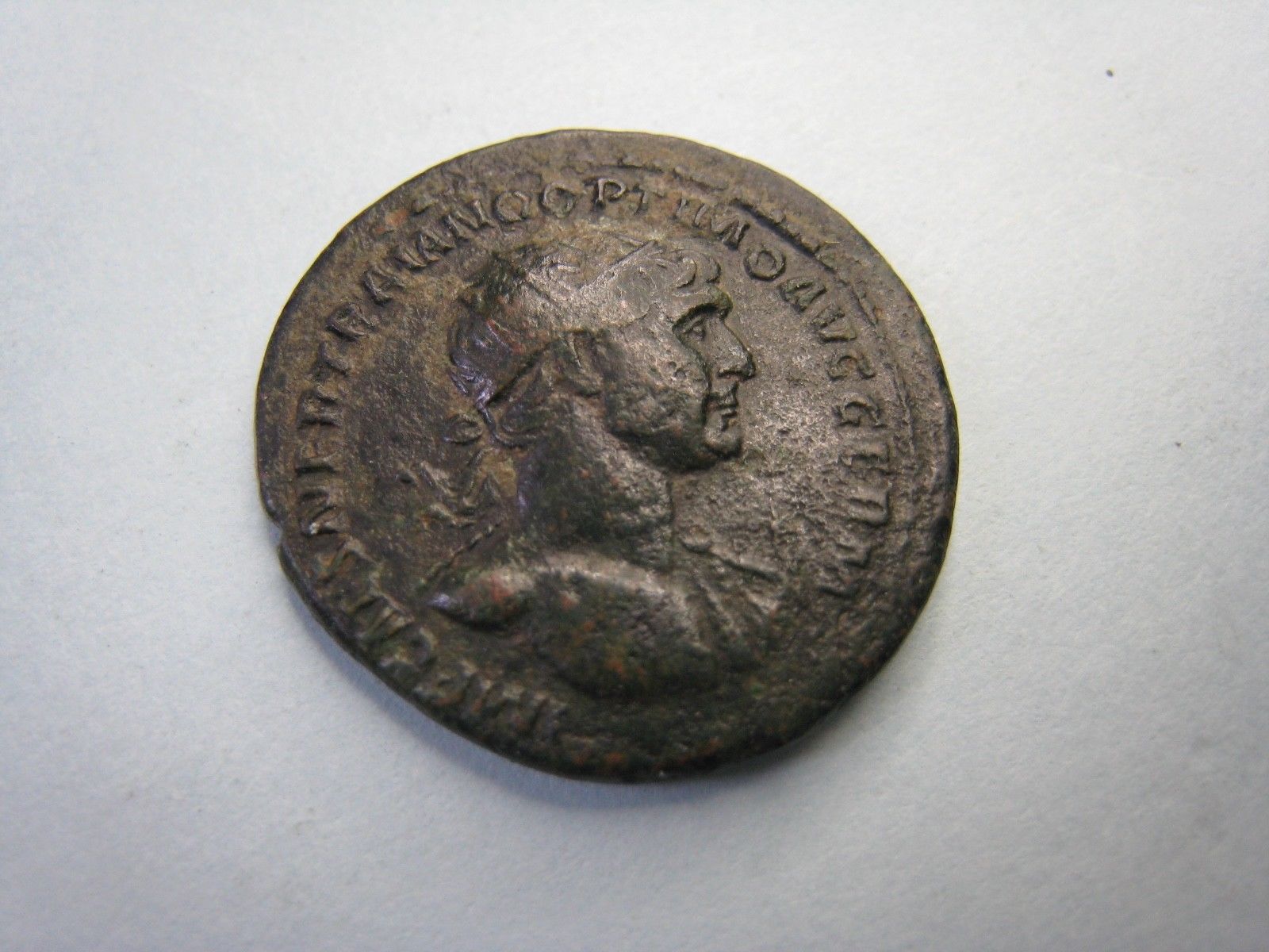 ROME TRAJAN AD 98-117 ORICHALCUM AS -SC IN WREATH 38.75.jpg