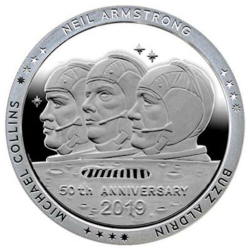 Rounds Apollo 11 a The Crew N Am Mint Silver 2019 Pic 1.jpg