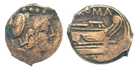 RR Anon 157-156 Triens - very rare - agora - craw 198b-3 sear989.JPG