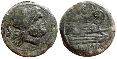 RR Anon 211-207 BCE AE Semis Saturn S behind Prow S Roma Craw 56-3 Sear 766.JPG