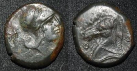 RR Anon AE Litra 260 BC Minerva star ROMANO Horse Hd BLACK Cr 17-1g S 593 O-R.jpg