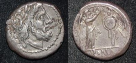 RR Anon AR Victoriatus 211-206 BC Jupiter Dioscuri  FINE S 49 Cr 44-1 O-R.jpg