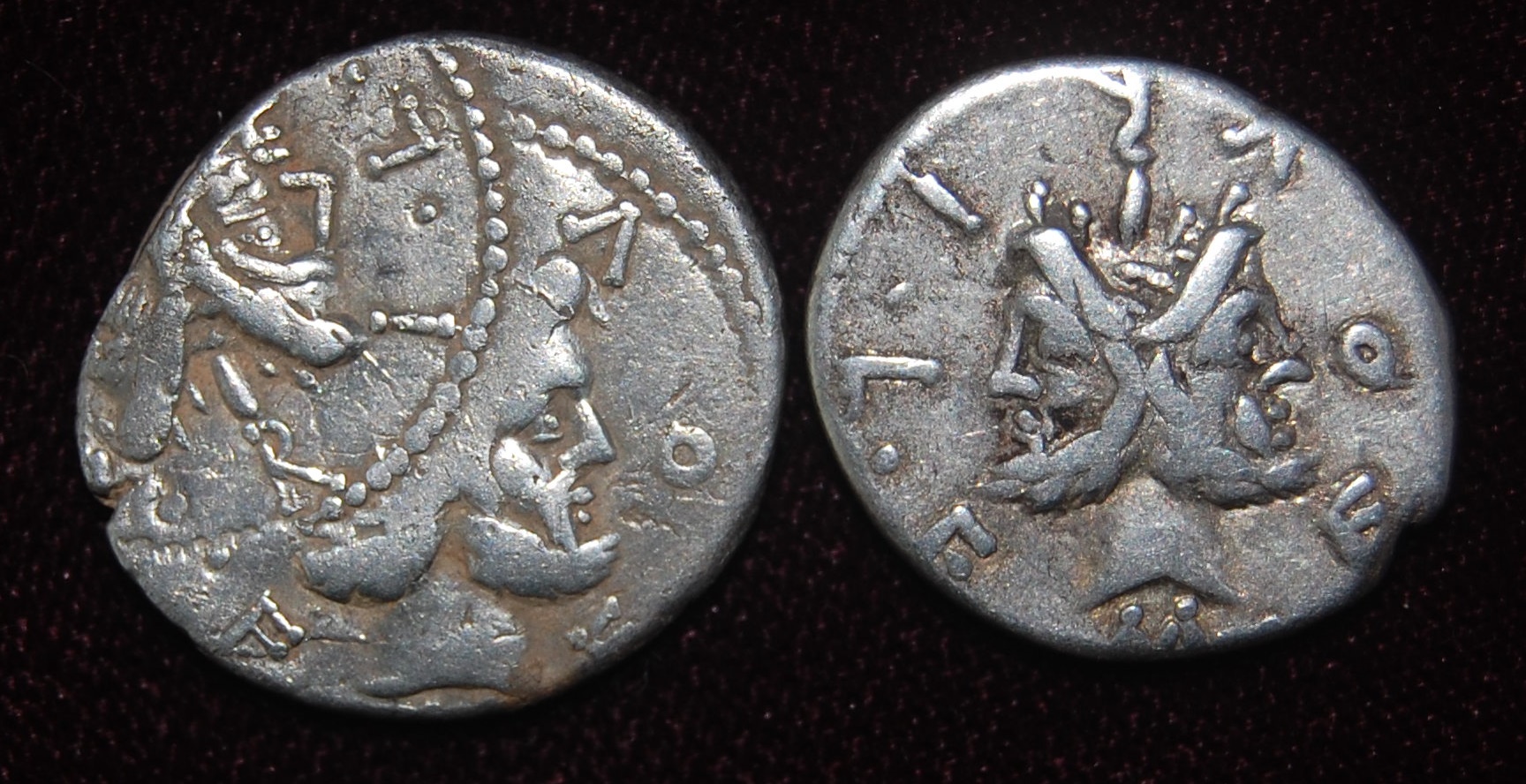 RR AR Denarius 119 BCE DOUBLE-STRIKE-COMPARE M Furius L F Philus Obv Sear156.jpg