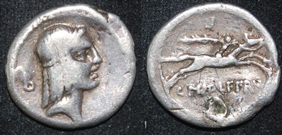 RR Calpurnius Piso Frugi 90 BCE Social AR Den Apollo Horseman S 235 Cr 340-1.jpg