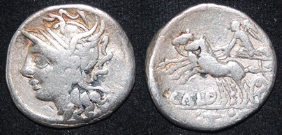 RR Coelia Caldus 104 BCE AR Den Roma Biga S 196 Cr 318-1b.jpg