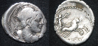 RR Cornelius Lentulus Clodianus 88 BCE AR Den Mars Biga S 254 Cr 345-1.jpg