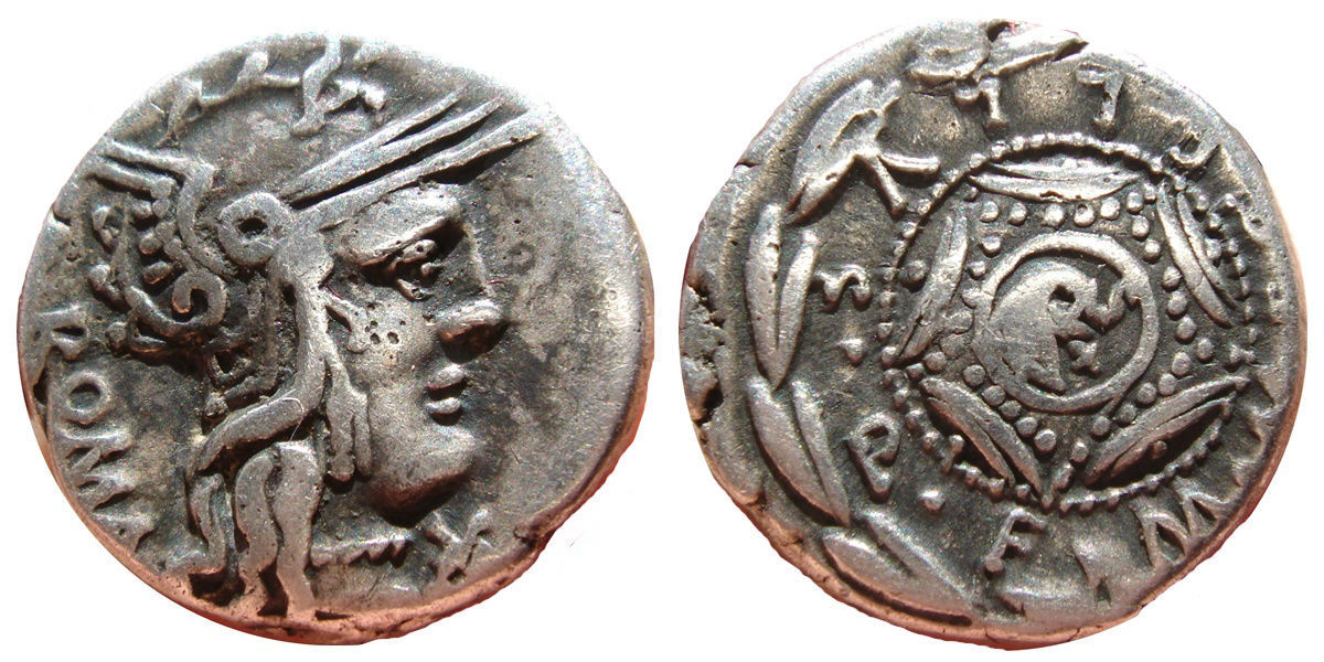 rr deanrius metellus macedonian shield 127 bc.jpg