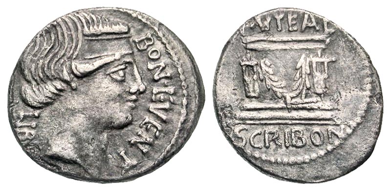 RR denarius Scribonius and well.jpg