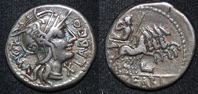 RR Fabius Labeo 124 BCE AR Den Quadriga last X or XVI S 148 Cr 273-1.jpg