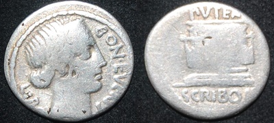 RR L Scribonius Libo 62 BCE AR Denarius Puteal Scribonianum Sear 367 Craw 416-1 Obv-Rev.jpg