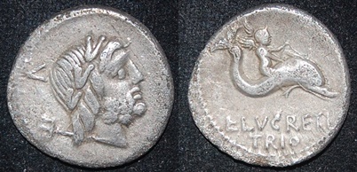 RR Lucretius Trio 76 BCE AR Den Neptune dolphin boy  S 322 Cr 390-2.jpg