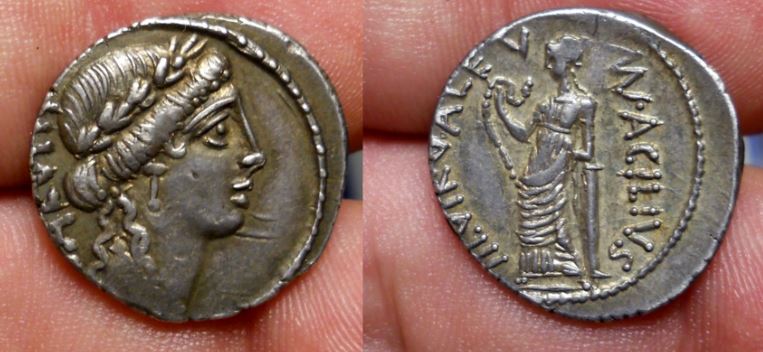 RR Man Acilius Glabrio 49 BCE Salus Valetudo snake Craw 442-1a.JPG